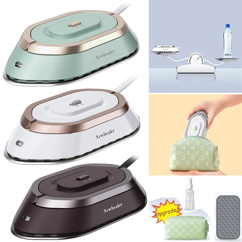 Electric Iron, Portable Electric Iron. 300W.Dry Ironing, Ceramic Base Plate, anti Sticking, Travel Iron，Easy to Store