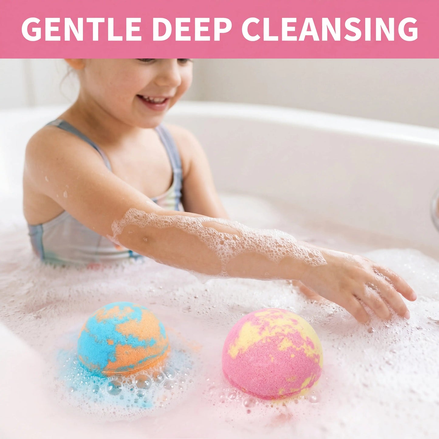 6Pcs Bath Bombs Set Premium Bombs Colorful Fizzy of inside Moisturizing Ingredients Birthday Gift