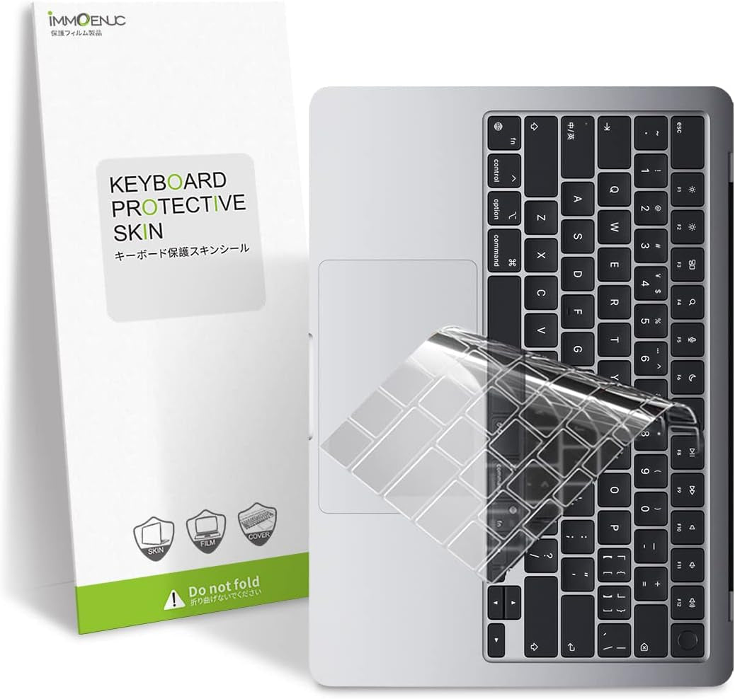 TPU Keyboard Cover Compatible with 2022 Released New Apple Macbook Air 13.6”M2 Chip