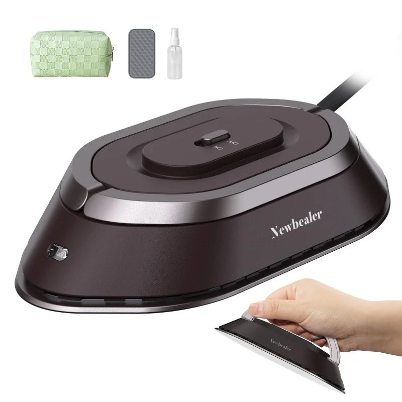 Electric Iron, Portable Electric Iron. 300W.Dry Ironing, Ceramic Base Plate, anti Sticking, Travel Iron，Easy to Store