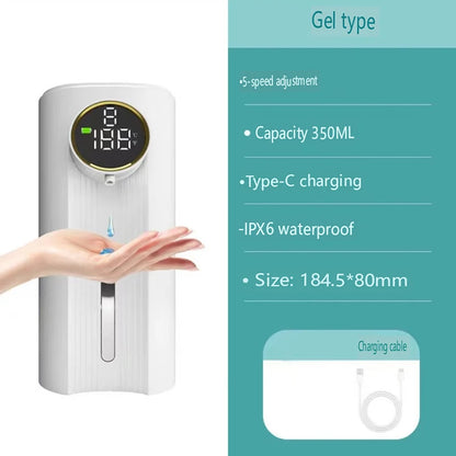 New Ipx6 Automatic Foam Soap Dispenser Kitchen Liquid Soap Dispenser Rechargeable Bathroom Infrared Motion Sensor Hand Sanitizer